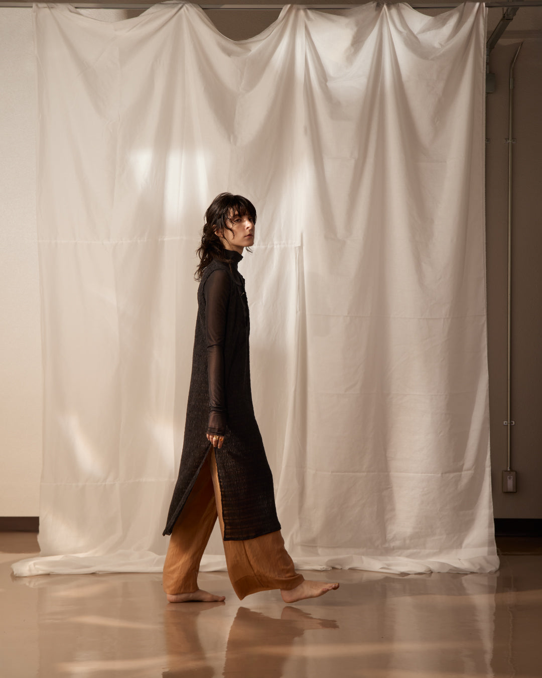 “Hakama”sheer Pants